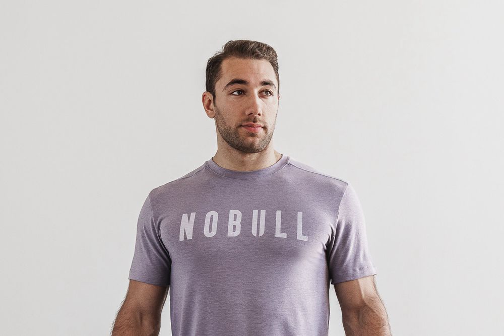 T-Shirts NOBULL Homme Lavande - NOBULL,France (9638-LFCMJ)